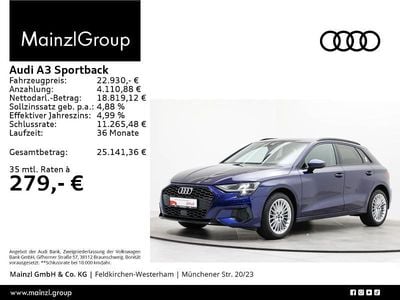 Blau Gebraucht 2022 Audi A3 Advanced Limousine | 21.990 € (Guter Preis)