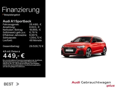 Gebraucht Audi A1 Sportback Advanced Plus 150 PS (110 kW) 2023 Rot Kleinwagen
