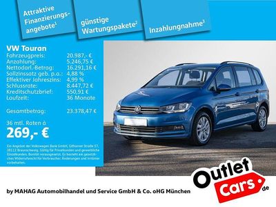 Gebraucht VW Touran Comfortline 150 PS (110 kW) 2022 Blau Van / Kleinbus