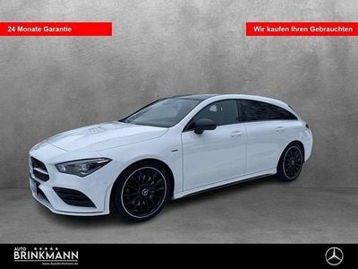 Unilack polarweiß Gebraucht 2021 Mercedes CLA250 Shooting Brake AMG line Kombi | 32.169 € (Fairer Preis)