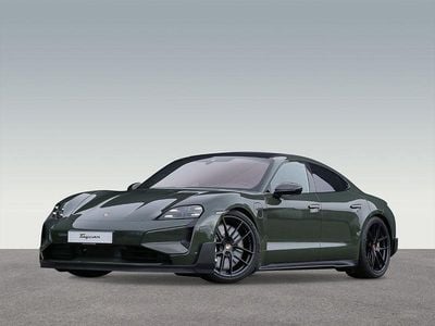 Neu Porsche Taycan Turbo GT 2026 Grün Limousine