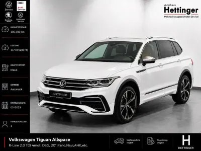 Gebraucht VW Tiguan Allspace R-line 200 PS (147 kW) 2023 Weiß SUV