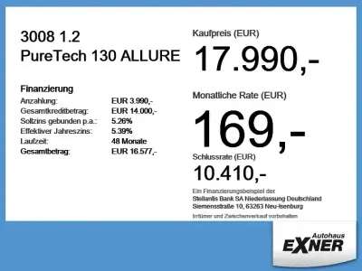 Gebraucht Peugeot 3008 Allure 131 PS (96 kW) 2023 Grau SUV