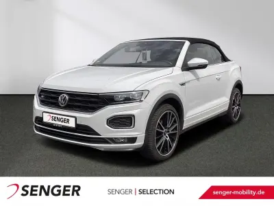 Gebraucht VW T-Roc Cabriolet R-line 150 PS (110 kW) 2020 Pure white schwarz Cabrio