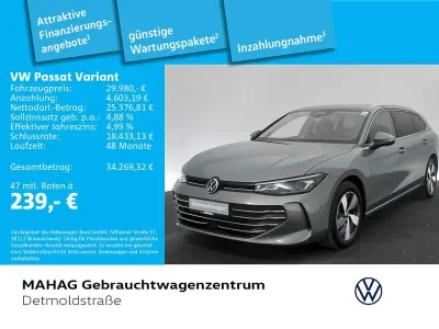 Gebraucht VW Passat Business 150 PS (110 kW) 2024 Maripositgrün metallic Kombi