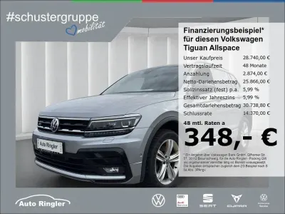 Gebraucht VW Tiguan Allspace Highline 200 PS (147 kW) 2021 Silber SUV