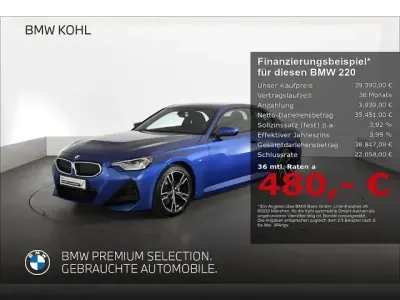 Brugt BMW 220 Shadowline 181 HK (133 kW) 2025 Blå Coupe