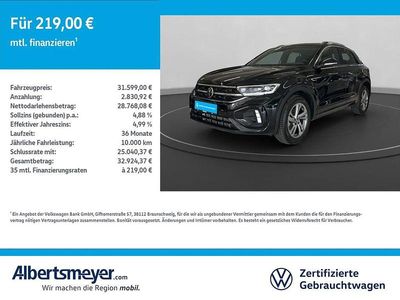 Usata VW T-Roc R-line 150 CV (110 kW) 2025 Nero SUV