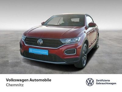Gebraucht VW T-Roc Cabriolet Active 150 PS (110 kW) 2022 Kings red metallic/schwarz Cabrio
