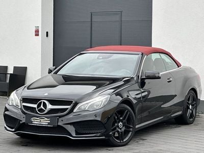 Obsidianschwarz metalliclack Gebraucht 2016 Mercedes E250 AMG line Cabrio | 26.400 € (Superpreis)