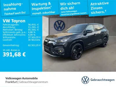 Brugt VW Tayron R-line 193 HK (141 kW) 2026 Sort SUV