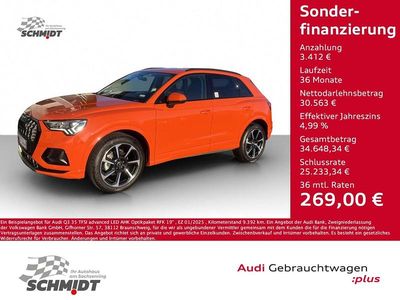 Usata Audi Q3 Advanced 150 CV (110 kW) 2024 Arancione SUV