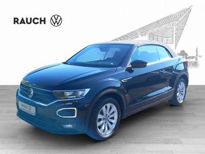 Gebraucht VW T-Roc Cabriolet R-line 150 PS (110 kW) 2021 Schwarz Cabrio