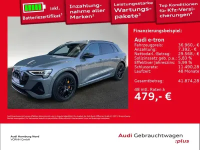 Usata Audi e-tron Ambiente 300 kW (408 CV) 2022 Grigio SUV