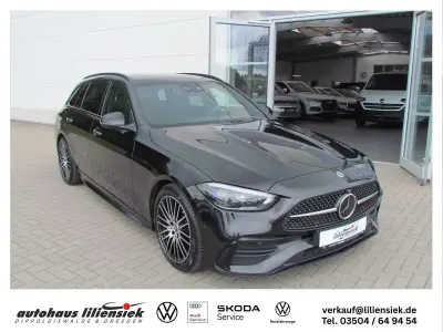 Gebraucht Mercedes C300 AMG line 265 PS (194 kW) 2023 Obsidianschwarz  metallic Kombi
