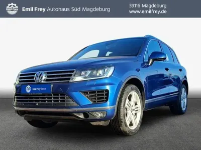 Gebraucht VW Touareg S 262 PS (192 kW) 2018 Reef blue metallic (metallic) SUV