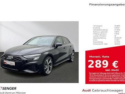 Schwarz Gebraucht 2024 Audi S3 Ambiente Limousine | 46.880 € (Teuer)