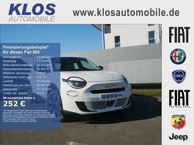 Neu Fiat 600 Icon 110 PS (80 kW) 2026 Gelato weiss SUV