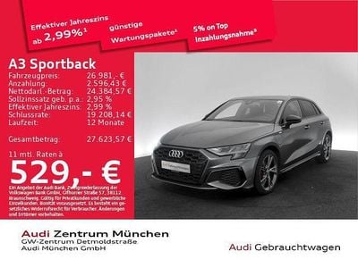 Gebraucht Audi A3 S-Line 245 PS (180 kW) 2022 Daytonagrau perleffekt Limousine