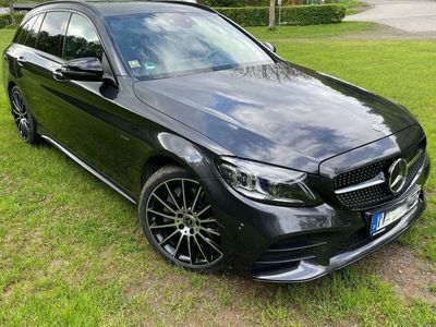 gebraucht Mercedes C300e T 9G-TRONIC AMG Line AHK Burmester Vollleder