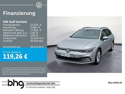 Gebraucht VW Golf VIII Life 131 PS (96 kW) 2023 Reflexsilber metallic Kombi