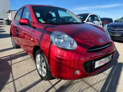 Gebraucht Nissan Micra Acenta 98 PS (72 kW) 2013 Rot Kleinwagen