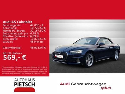 Gebraucht Audi A5 Cabriolet Advanced 204 PS (150 kW) 2024 Blau Cabrio