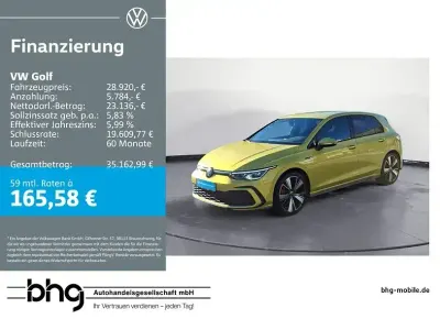 Brugt VW Golf VIII GTD 200 HK (147 kW) 2023 Gul Sedan