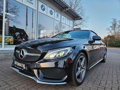 Usata Mercedes C180 AMG line 156 CV (114 kW) 2018 Nero Cabrio