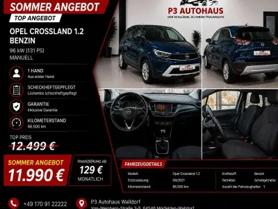 Gebraucht Opel Crossland Elegance 131 PS (96 kW) 2021 Blau SUV