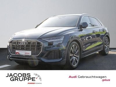 Second-hand Audi Q8 S-Line 286 CP (210 kW) 2021 Albastru SUV
