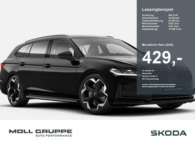 Onyxschwarz metallic Neu 2025 Skoda Superb SportLine Kombi | 52.290 € (Teuer)
