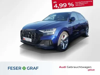 Brugt Audi Q8 S-Line 286 HK (210 kW) 2023 Blå SUV