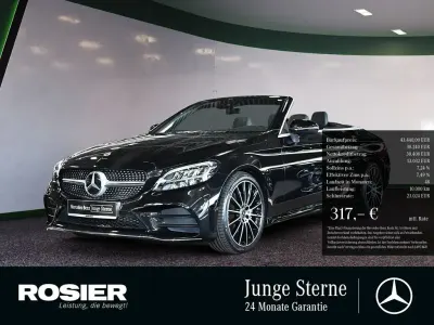 Brugt Mercedes C200 AMG 184 HK (135 kW) 2022 Sort Cabriolet