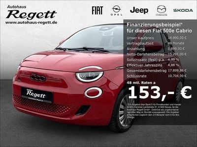 Gebraucht Fiat 500e Red 69 kW (95 PS) 2022 Red vr111/a) (rot Cabrio