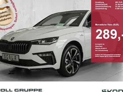Ny Skoda Scala Monte Carlo 150 HK (110 kW) 2026 Hvid Hatchback