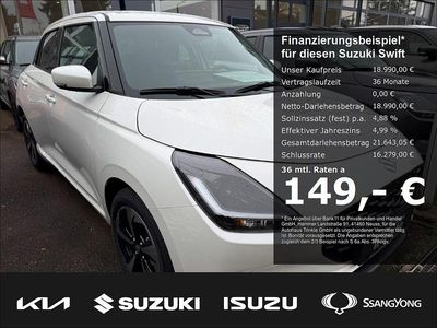 Brugt Suzuki Swift Comfort+ 83 HK (61 kW) 2025 Hvid Hatchback