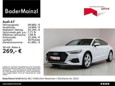 gebraucht Audi A7 45 TFSI quattro Leder Virtual ACC Kamera LED