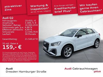 Gebraucht Audi Q2 S-Line 150 PS (110 kW) 2023 Gletscherweiß metallic SUV
