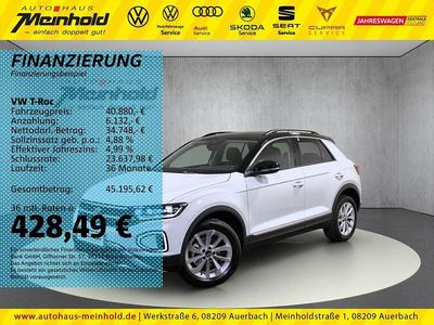 Pure white/schwarz Neu 2025 VW T-Roc IQ Drive SUV | 35.444 € (Fairer Preis)