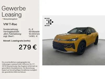 Nowe VW T-Roc Cabriolet Style 150 KM (110 kW) 2026 Żółty SUV
