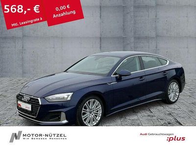 Gebraucht Audi A5 Sportback Advanced 204 PS (150 kW) 2023 Navarrablau metallic Kleinwagen
