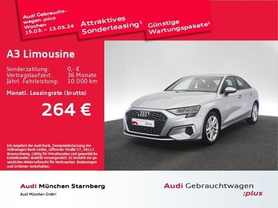 gebraucht Audi A3 Limousine 35 TDI S tronic advanced Virtual/Navi/ACC/SitzHzg/