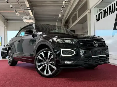 Gebraucht VW T-Roc Cabriolet R-line 150 PS (110 kW) 2021 Schwarz Cabrio