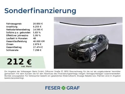 Gebraucht Seat Arona FR 150 PS (110 kW) 2023 Midnight schwarz metallic SUV