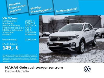 Gebraucht VW T-Cross Style 110 PS (80 kW) 2022 Weiß SUV
