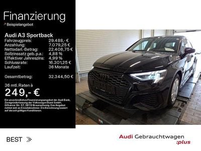 Gebraucht Audi A3 S-Line 150 PS (110 kW) 2023 Mythosschwarz metallic (metallic) Limousine