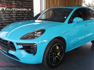Usata Porsche Macan Turbo Sport 441 CV (324 kW) 2020 Blu SUV