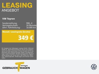 Gebraucht VW Tayron Life 150 PS (110 kW) 2025 Schwarz SUV