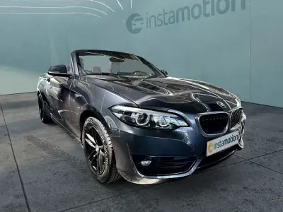 Gebraucht BMW 218 Sport Line 136 PS (100 kW) 2018 Grau Cabrio